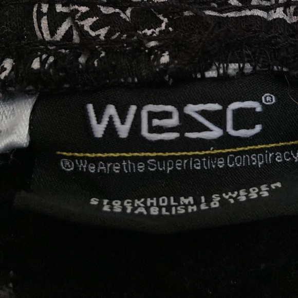 Wesc Black Bandana Print Sweatpants M - Picture 6 of 6